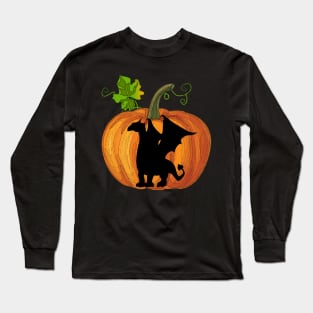 Dragon in pumpkin Long Sleeve T-Shirt